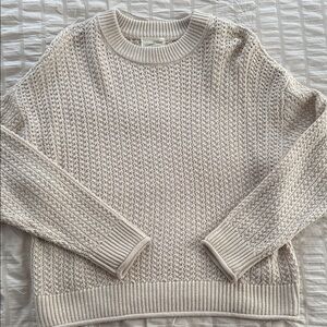Universal Thread Waffle Knit Sweater - Cream